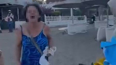 Plajda başörtülü anne ve kızını hedef alan kişi gözaltında