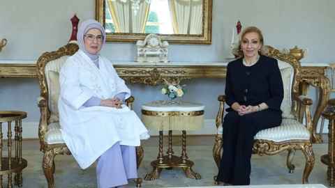 Emine Erdoğan, Lübnan Başbakanı'nın eşi Sahar Selam ile görüştü