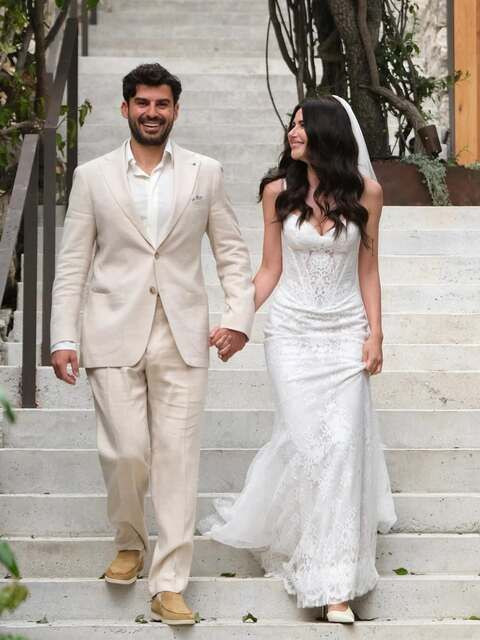 Nesrin Cavadzade sessiz sedasız nikah masasına oturmuştu! Gözlerden uzak düğünden ilk pozlar geldi - Resim: 5