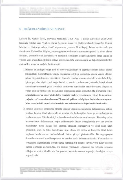Gebze'de yıkılan bina ile ilgili yeni rapor ortaya &ccedil;ıktı! &Ccedil;elişkilere ışık tutacak - Resim : 1