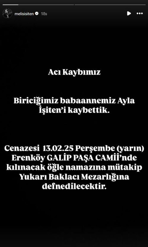 Ünlü oyuncu Melis İşiten'in acı günü! En yakınını kaybetti! "Hayattaki tek aşkına kavuştu" - Resim: 2