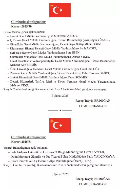 Atama kararları Resmi Gazete'de! MGK Genel Sekreterliği'ne ve AFAD Başkanlığı'na yeni isim - Resim : 4