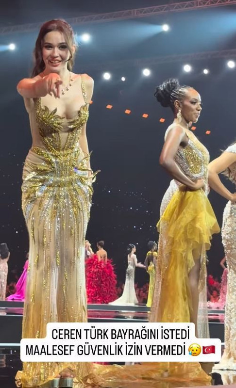 Miss Universe Türkiye güzeli Ceren Arslan'dan dikkat çeken paylaşım! Türk bayrağına izin verilmedi - Resim: 3