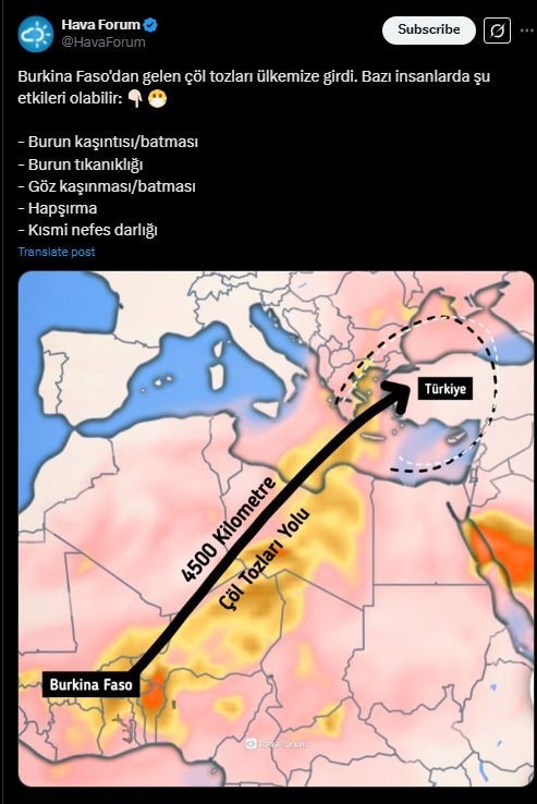 Marmara'ya Burkina Faso üzerinden geliyordu, resmen giriş yaptı. Yüzde 98.99.100 cumartesi için de tarih verildi. Afrika ile birlikte eş zamanlı vuracak - Resim : 1