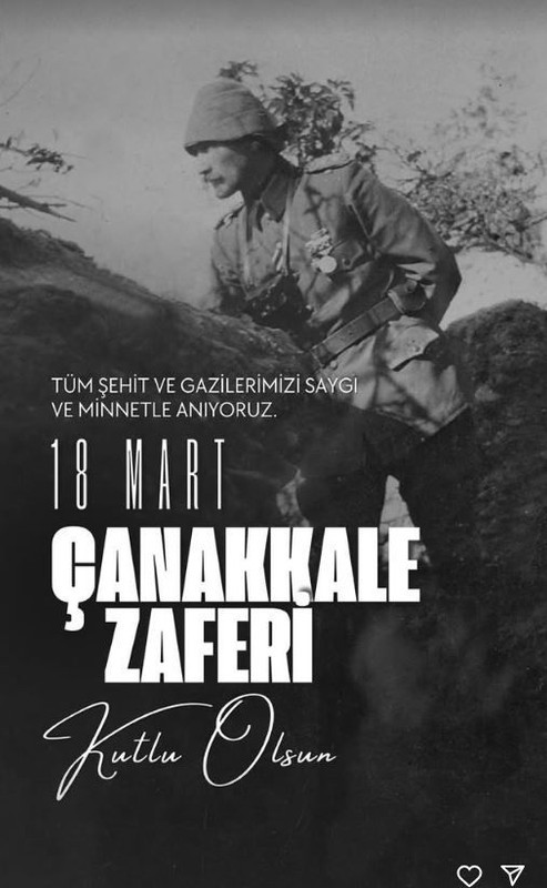 Ünlülerin 18 Mart Çanakkale Zaferi ve Şehitleri Anma Günü paylaşımları - Resim: 3