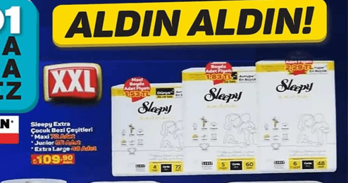A101 23 Haziran Torku ayçiçek yağında dev indirim! Sleepy bebek bezi, ABC yumuşatıcı, Erpiliç tavuk, Tukaş biber salçası - Resim: 3