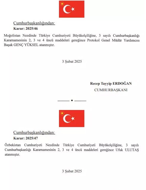 Atama kararları Resmi Gazete'de! MGK Genel Sekreterliği'ne ve AFAD Başkanlığı'na yeni isim - Resim : 3