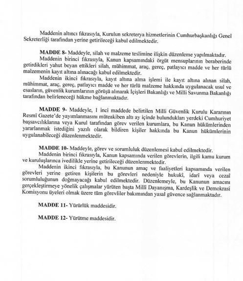 Tarihi gün! Terörsüz Türkiye yasa teklifi açıklanıyor! İşte 12 maddenin detayları - Resim : 9