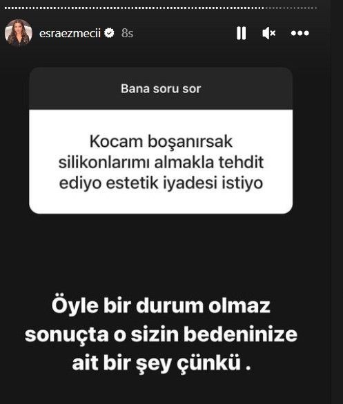 "İlişki sırasında kadın cinsel organından neden ses gelir?",  "Kocam boşanırsak silikonlarımı almakla tehdit ediyor" daha neler neler! Esra Ezmeci'ye gelen itiraflar olay - Resim: 4