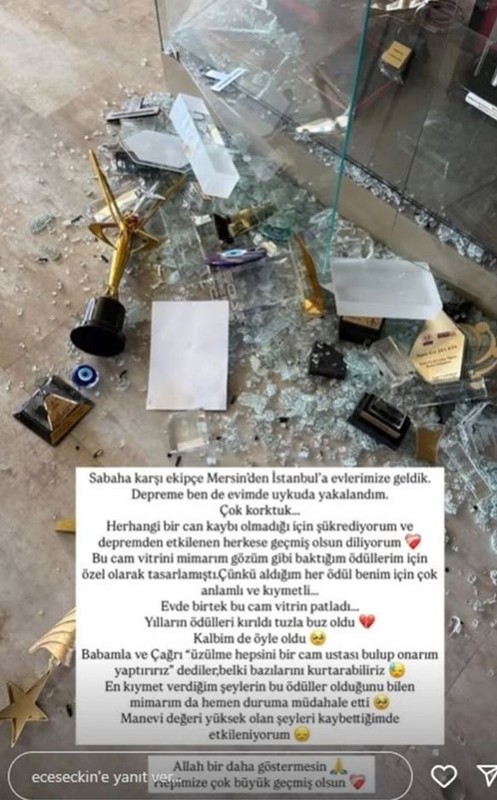 Ece Seçkin depreme uykuda yakalandı! Ünlü şarkıcıdan korkutan paylaşım geldi! "Tuzla buz oldu" diyerek açıkladı - Resim: 3