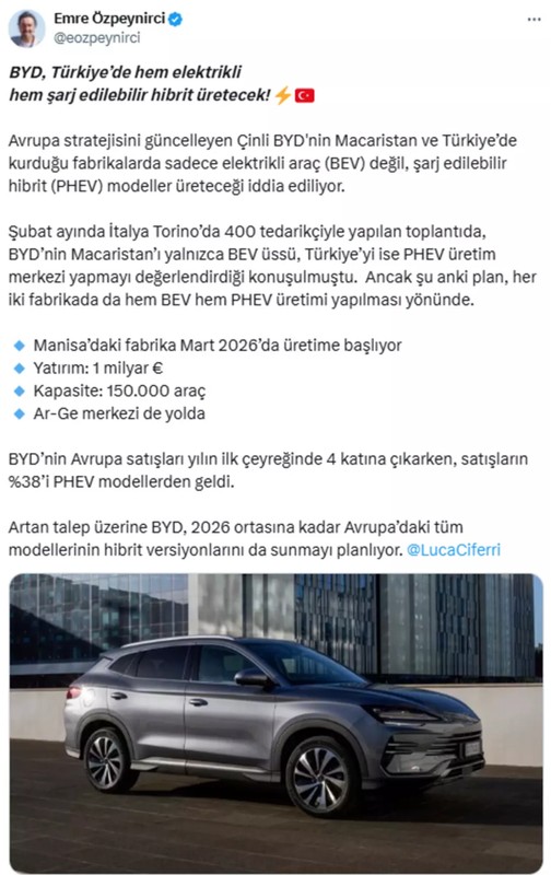 Çinli elektrikli otomobil devi BYD stratejisini değiştirdi: Üretimde değişikliğe gidiyor! - Resim: 5