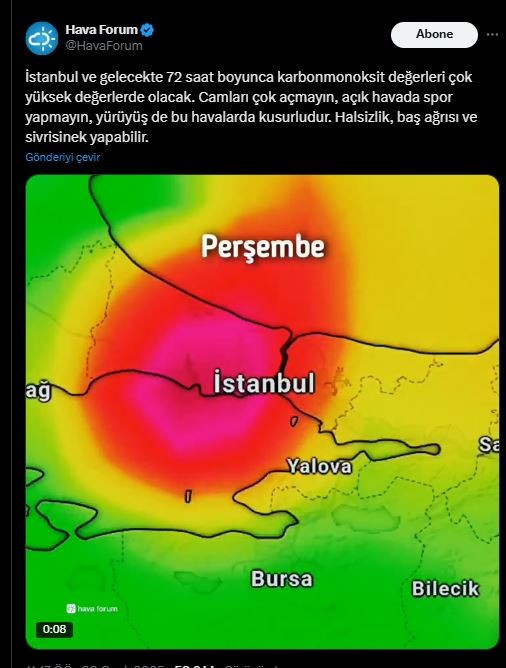 Kocaeli, Bursa, Yalova, Sakarya ve İstanbul için 72 saat uyarısı verildi - Resim : 1