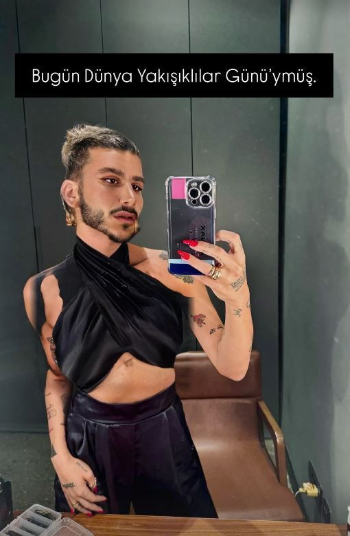 İrem Derici'den 'Yakışıklılar Günü' paylaşımı! Erkek halini görenler şaştı kaldı - Resim: 6