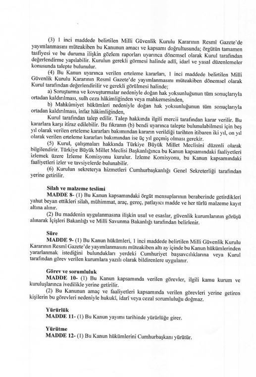Tarihi gün! Terörsüz Türkiye yasa teklifi açıklanıyor! İşte 12 maddenin detayları - Resim : 6