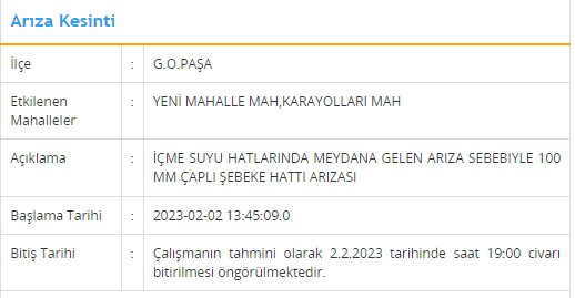 İSKİ'den 9 saatlik su kesintisi uyarısı geldi! 8 ilçede sular olmayacak - Resim : 4