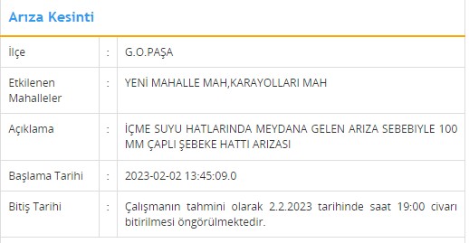 İSKİ'den 9 saatlik su kesintisi uyarısı geldi! 8 ilçede sular olmayacak - Resim : 4