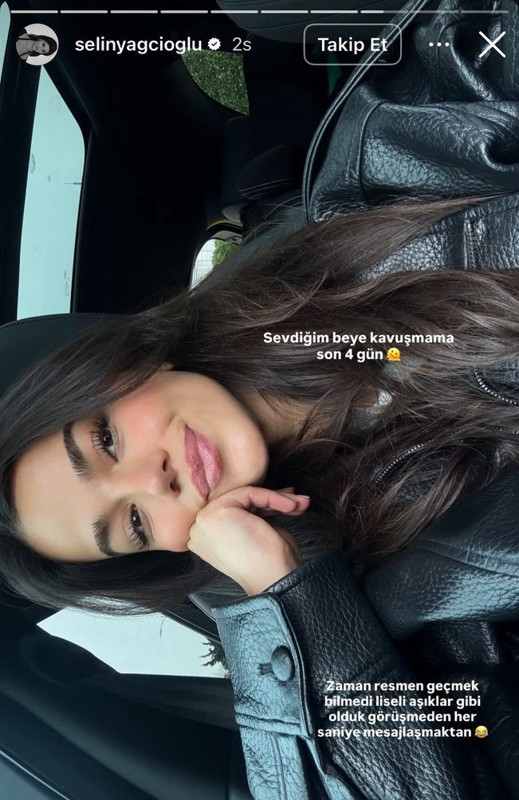 Kerem Bursin ile aşk yaşayan Selin Yağcıoğlu'ndan özlem paylaşımı! "Liseli âşıklar gibi olduk" - Resim: 5