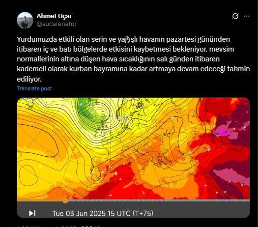 Türkiye'ye flaş salı tarihi resmen şimdi verildi. Salı günü 1 başlayacak bir süre durmayacak - Resim : 1