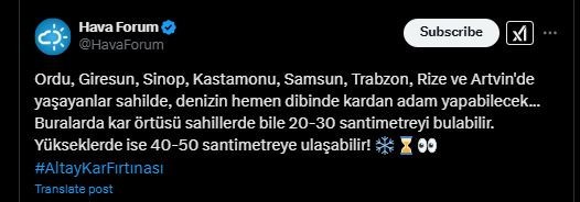 Ordu, Giresun, Sinop, Kastamonu, Samsun, Trabzon, Rize ve Artvin'e 20-30 cm uyarısı. Fena geliyor - Resim : 1