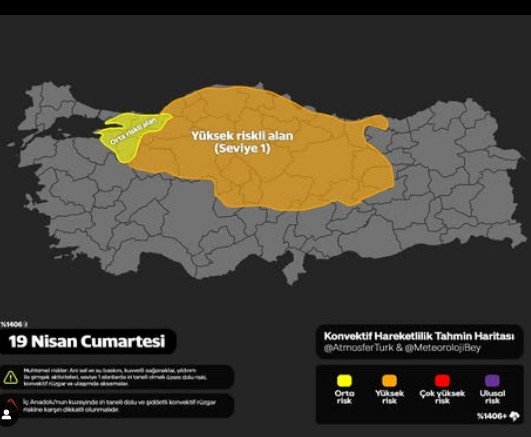 Türkiye'ye acil cumartesi uyarısı verildi. Pazar günü içeriye doğru kayacak - Resim : 1