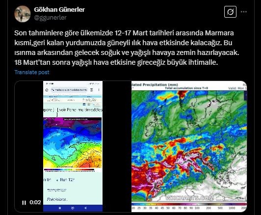 Marmara'ya 12 Mart'ta yüzde 61.95.98'u giriş yapacak... 17 Mart'ta zemini hazırlayıp çıkacak, 18'nden sonra bambaşka bir şey olacak. Herkes tarihe odaklansın - Resim : 1