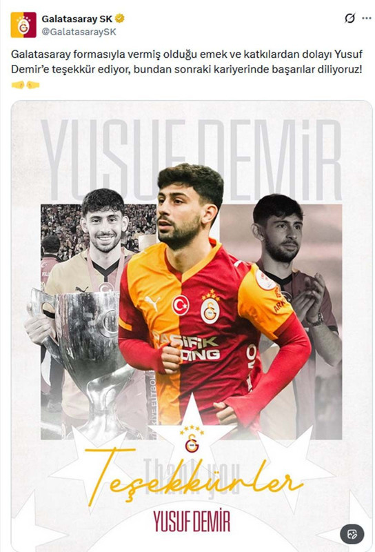 Galatasaray resmen duyurdu! 6 milyon euroluk yıldızla yollar ayrıldı - Resim: 5