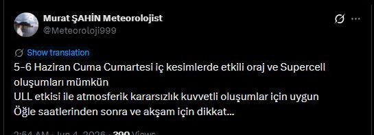 Türkiye için flaş 5-6 Haziran tarihi verildi! Bu bölge dikkat - Resim : 1