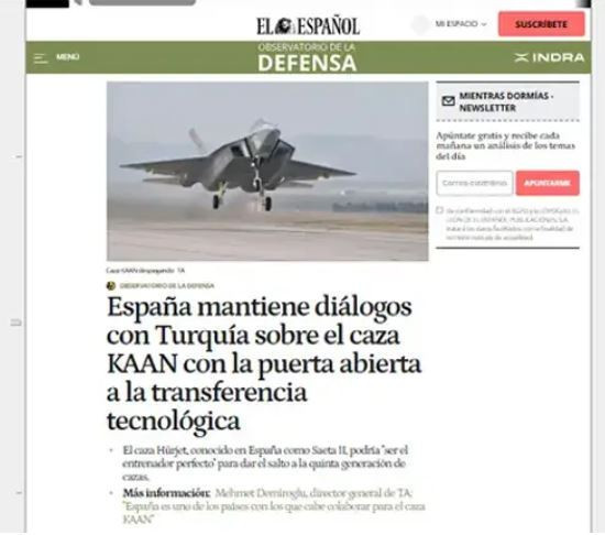 İspanyol basınından dikkat çeken analiz: KAAN Avrupa için güçlü alternatif - Resim : 3
