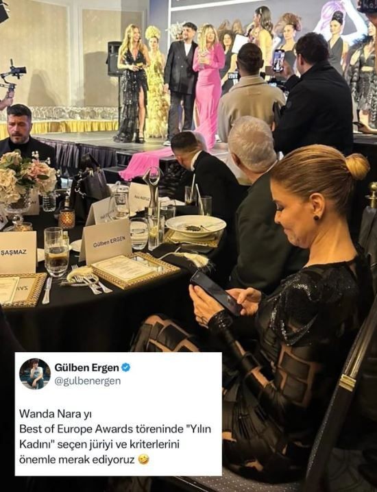 Gülben Ergen'in ödül konuşması gündem oldu! Wanda Nara'nın önünde Mauro Icardi'ye mesaj gönderdi - Resim: 5