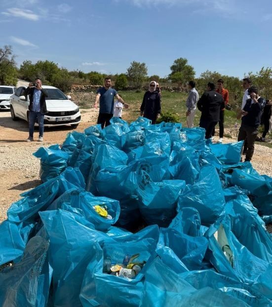 Diyarbakır'da toplamda 50 kişi bir araya geldikten sonra 30'dan fazla mavi torbaya 1000'lercesi teker teker toplandı - Resim: 5