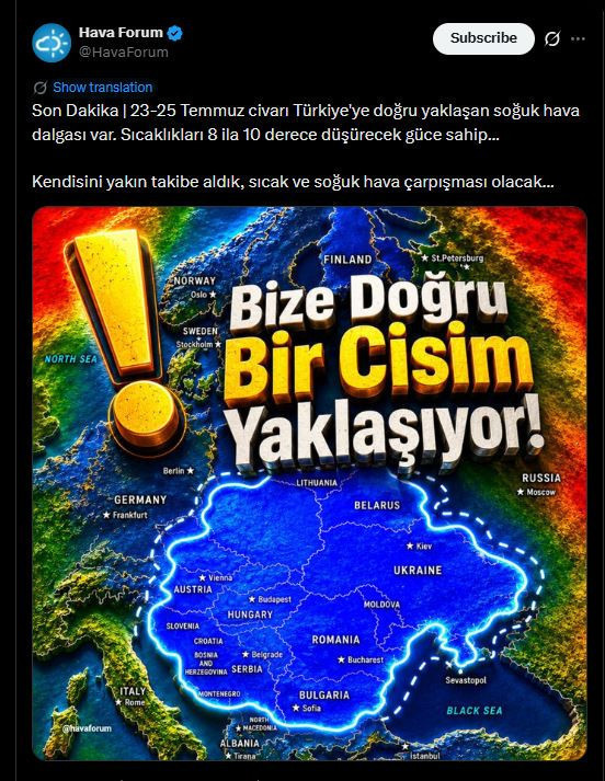 Türkiye'ye tarih verildi! 23-25 Temmuz arası etkili olacak hazır olun - Resim : 1
