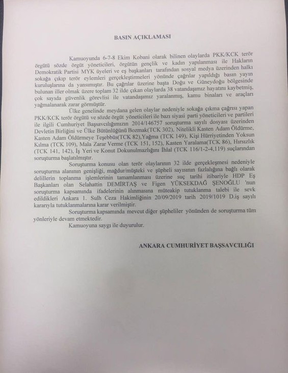 Demirtaş ve Yüksekdağ'a tutuklama kararı - Resim : 1