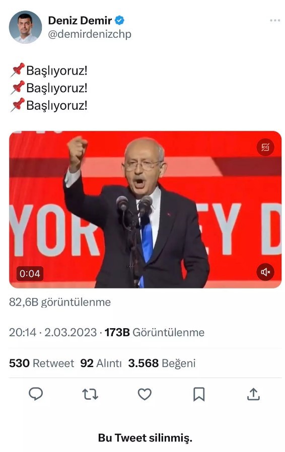 En yakını önce paylaştı, sonra sildi!  6'lı masanın adayı o mu olacak? - Resim : 1