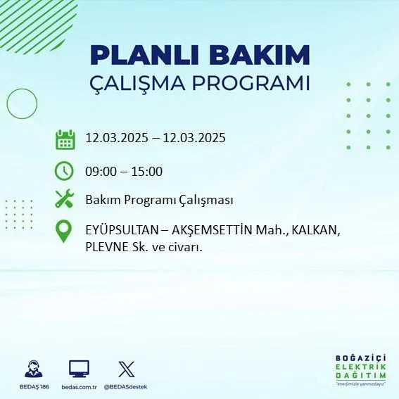 BEDAŞ açıkladı! İstanbul'da bugün elektrik kesintisi yaşanacak ilçeler! 12 Mart Çarşamba hangi mahalle ve sokaklar etkilenecek? - Resim: 26