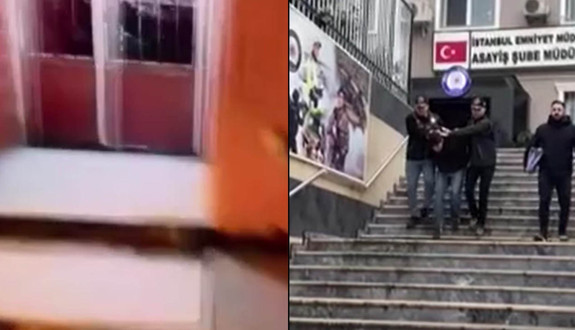 Beyoğlu'nda iş yerlerine silahlı saldırı! O anlar kamerada