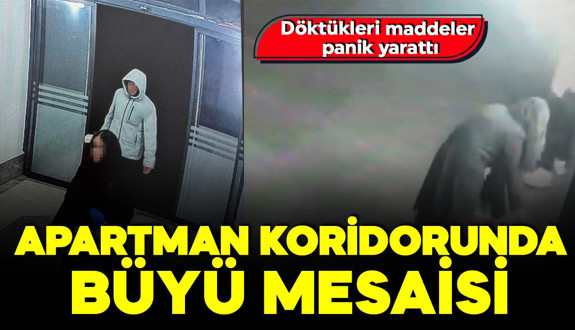 Kayseri'de büyü paniği! Apartmana giren gizemli ikili ortalığı birbirine kattı