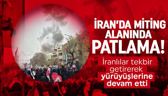 İran'da miting alanında patlama! Patlama İsrail'in uyarısından dakikalar sonra oldu