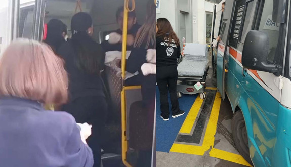 Hastaneye gidiyordu: Dolmuşta doğum yaptı