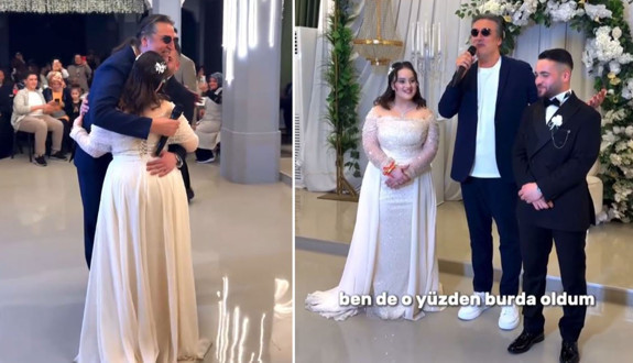 Şarkıcı Çelik gönülleri fethetti! "Kimsemiz yok" diyen çiftin düğününe katıldı