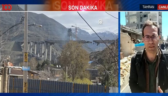 tv100 Tahran'dan canlı yayında! ABD İran'da köprüyü vurdu! 8 kişi hayatını kaybetti