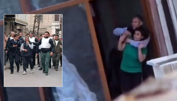 Gaziantep'te cezaevi firarisi polisi görünce 5 kişiyi rehin aldı! Korku dolu anlar kamerada