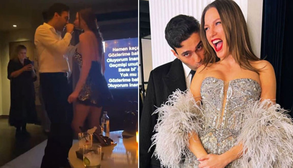 Serenay Sarıkaya ile Mert Demir'den romantik dans performansı!