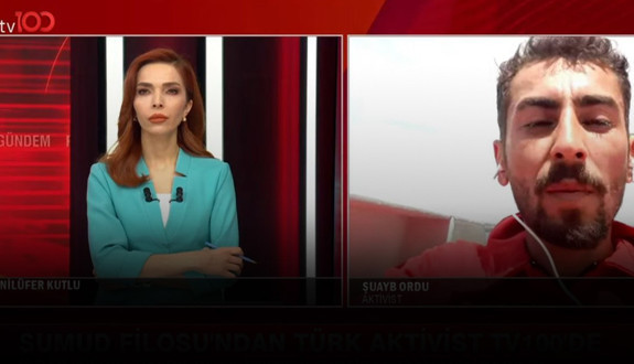 Sumud Filosu'na İsrail saldırısı! Türk aktivist tv100 yayınında yaşananları anlattı: Hitler bile bu seviye bir şey yapmamıştı