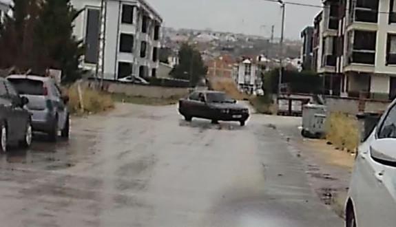 Drift atan sürücüye ceza yağdı!