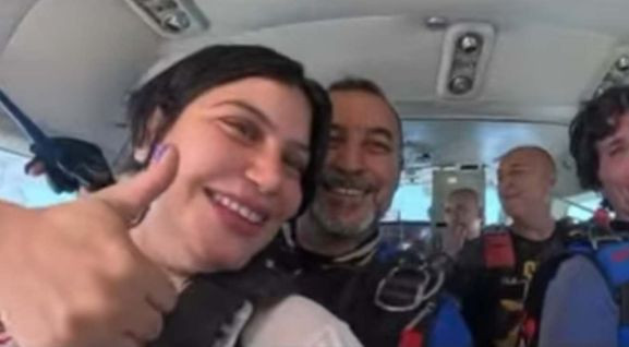 Kızılcık Şerbeti'nin Nilay'ı Feyza Civelek sınırlarını zorladı! 4 bin metreden atladı - Resim : 1