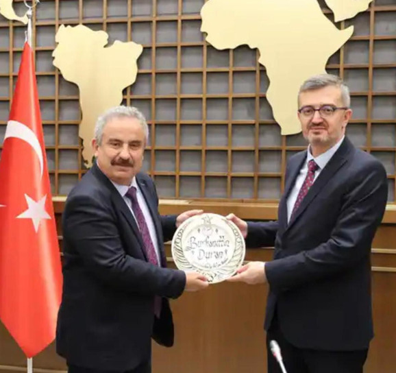 Türkiye Basın Federasyonu'ndan İletişim Başkanı Duran'a ziyaret - Resim : 1