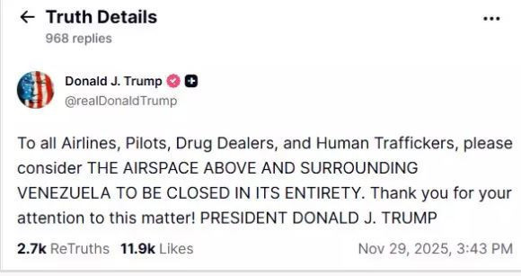 Trump’tan Venezuela için sert hamle! Gözünü kararttı: Tüm hava sahasını kapatın! - Resim : 1