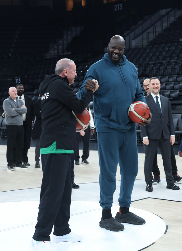 Cumhurbaşkanı Erdoğan, Shaquille O'Neal ile buluştu - Resim : 1