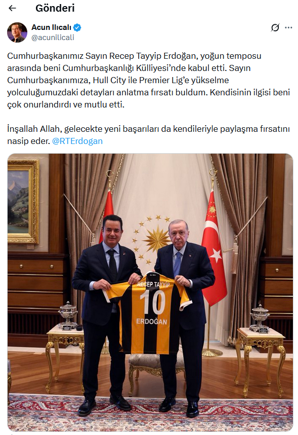 Acun Ilıcalı, Cumhurbaşkanı Erdoğan'ı ziyaret etti - Resim : 1
