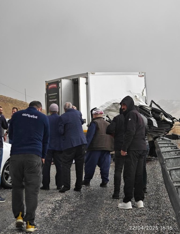 Van'da korkunç kaza! Minibüs ile kamyon çarpıştı! Çok sayıda ölü var! - Resim : 4